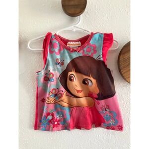 Nickelodeon Dora 2012 Pajama Top Girls Size 24 Months‎